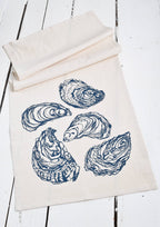 Oyster Bar Towel in Navy Blue - Organic Cotton