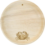 Compostable Palm Leaf Plates | Crab | 8 inch (Package of 8)