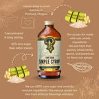 Portland Syrups - Organic Cane Sugar Simple Syrup 12 oz