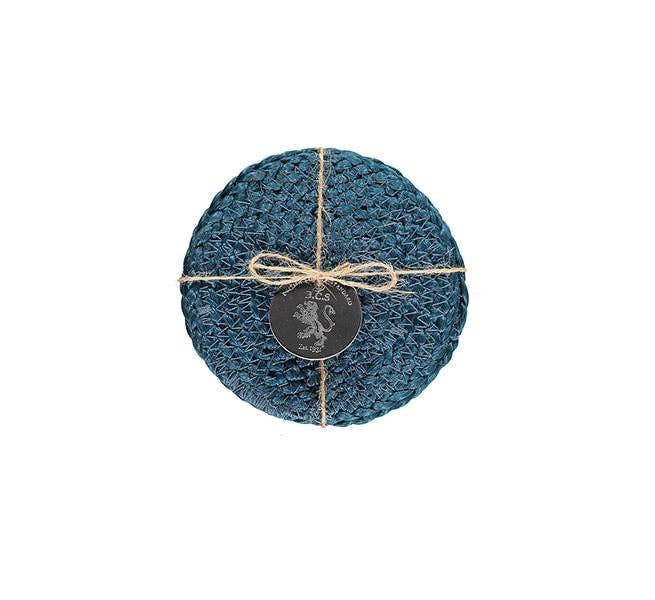 British Colour Standard Coasters Set of 4 - Petrol Blue