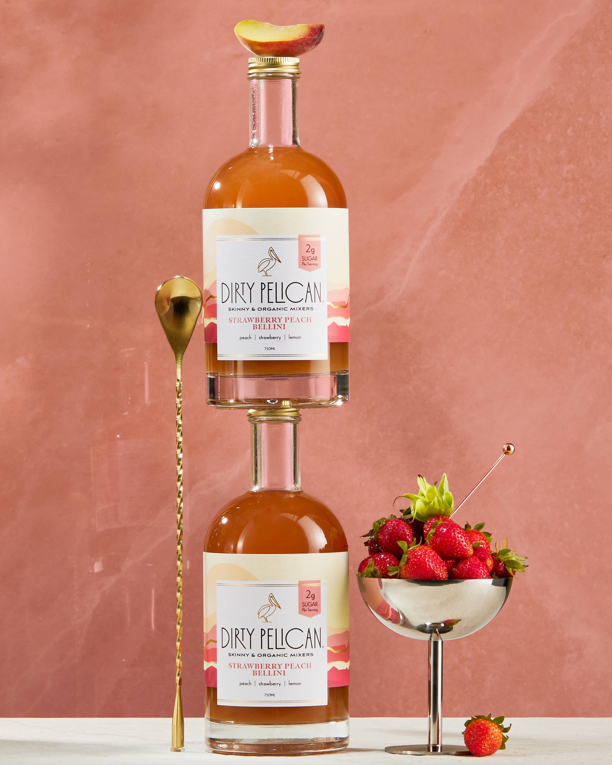 Dirty Pelican - Strawberry Peach Bellini