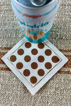 Cotton Napkins | Compostable | Dots | 24-Pack: 4.5" x 4.5"