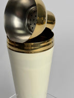 India Handicrafts Inc - Hand-Painted Cocktail Shaker: Off-White