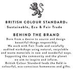 British Colour Standard Coasters Set of 4 - Jet Black / Natural