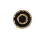 British Colour Standard Coasters Set of 4 - Jet Black / Natural