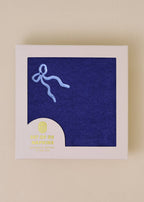 Coquette Navy Bow Cocktail Paper Beverage Napkins - Set of 20