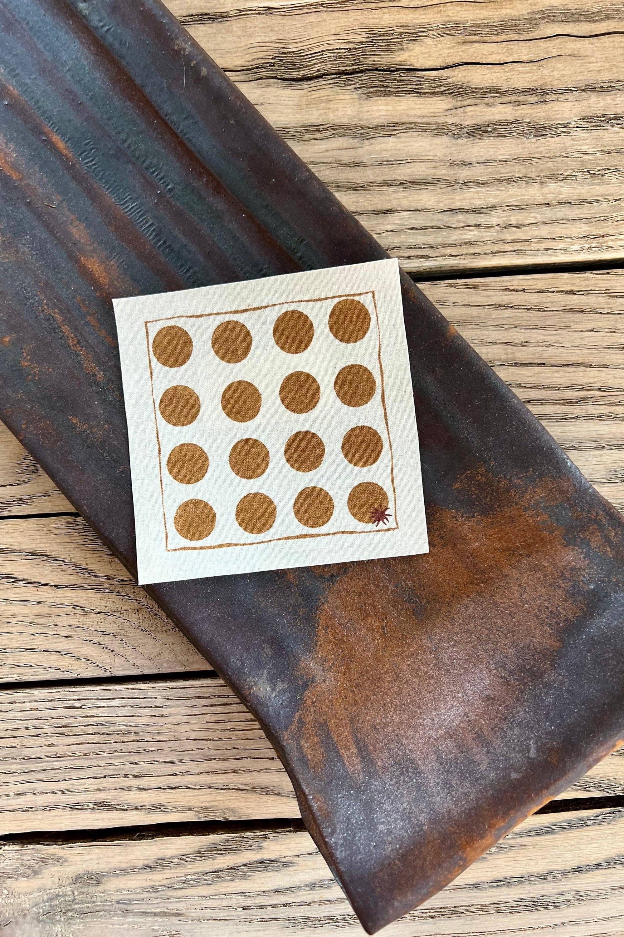 Cotton Napkins | Compostable | Dots | 24-Pack: 4.5" x 4.5"