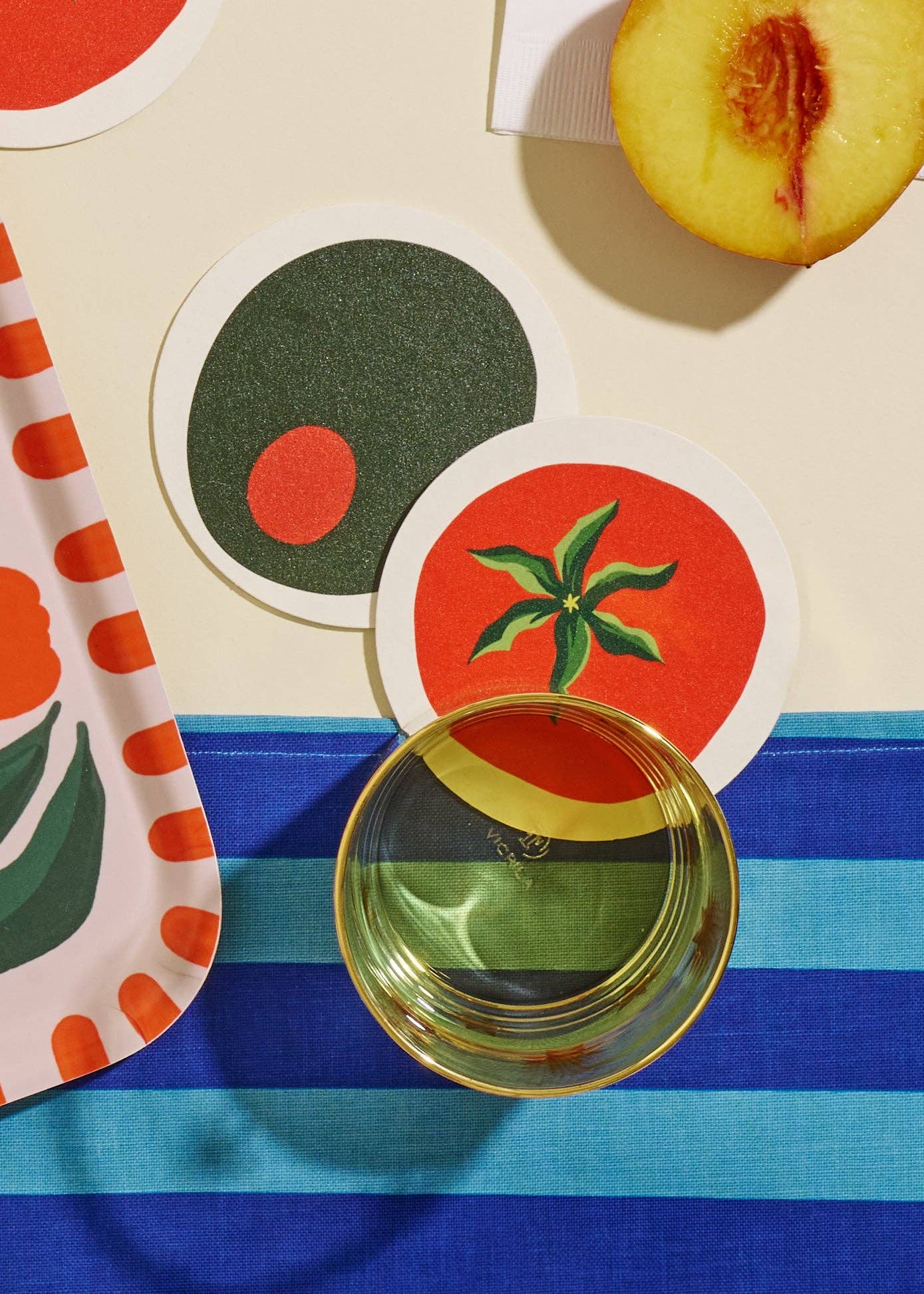 Tomato Coasters - Set of 4