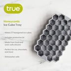 Honeycomb Silicone Ice Tray wtih Lid