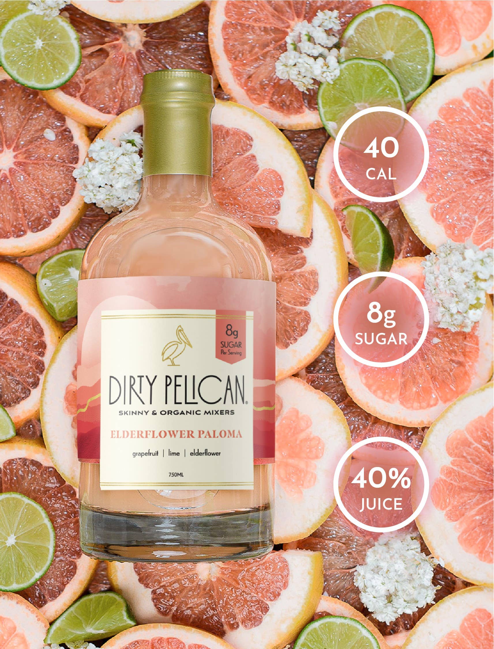Dirty Pelican - Elderflower Paloma: 750ml