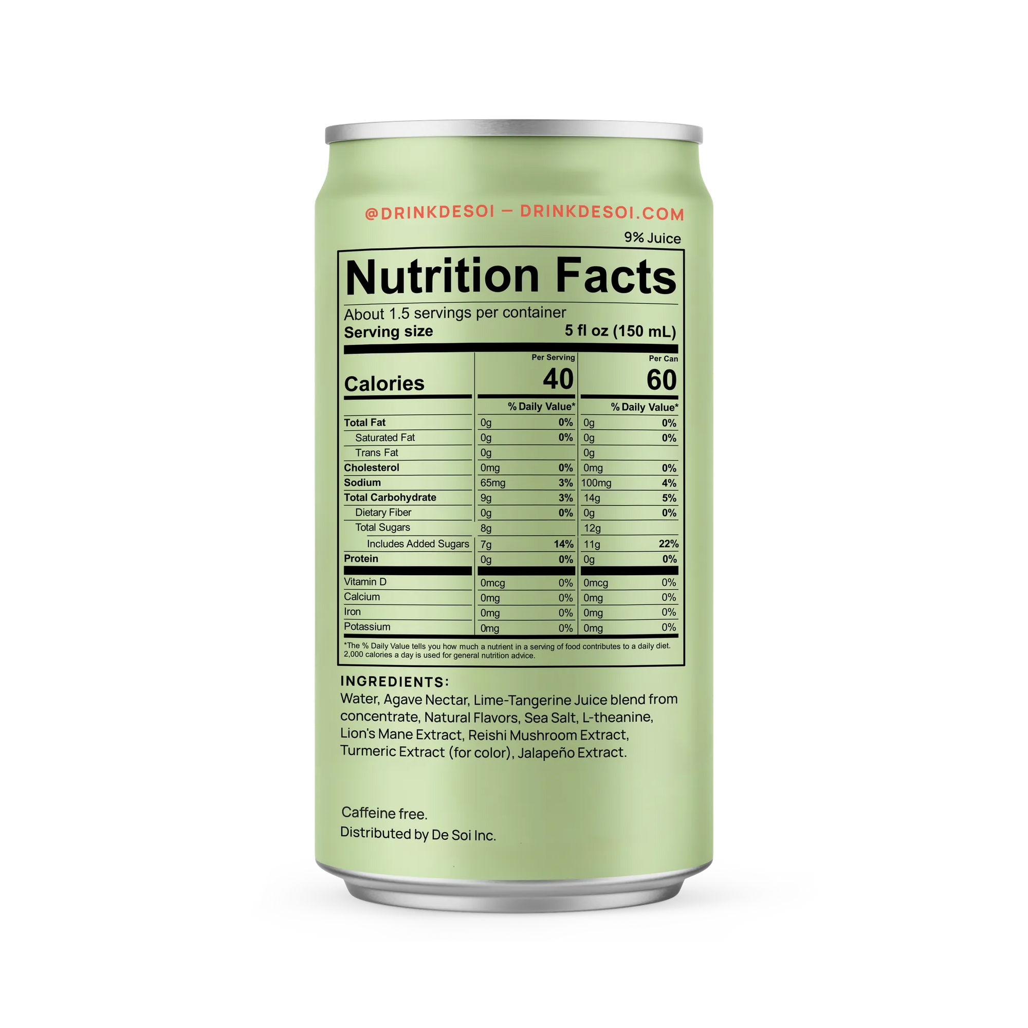 De Soi Haute Margarita - 4 pack of 8 fl oz Single Serving Cans