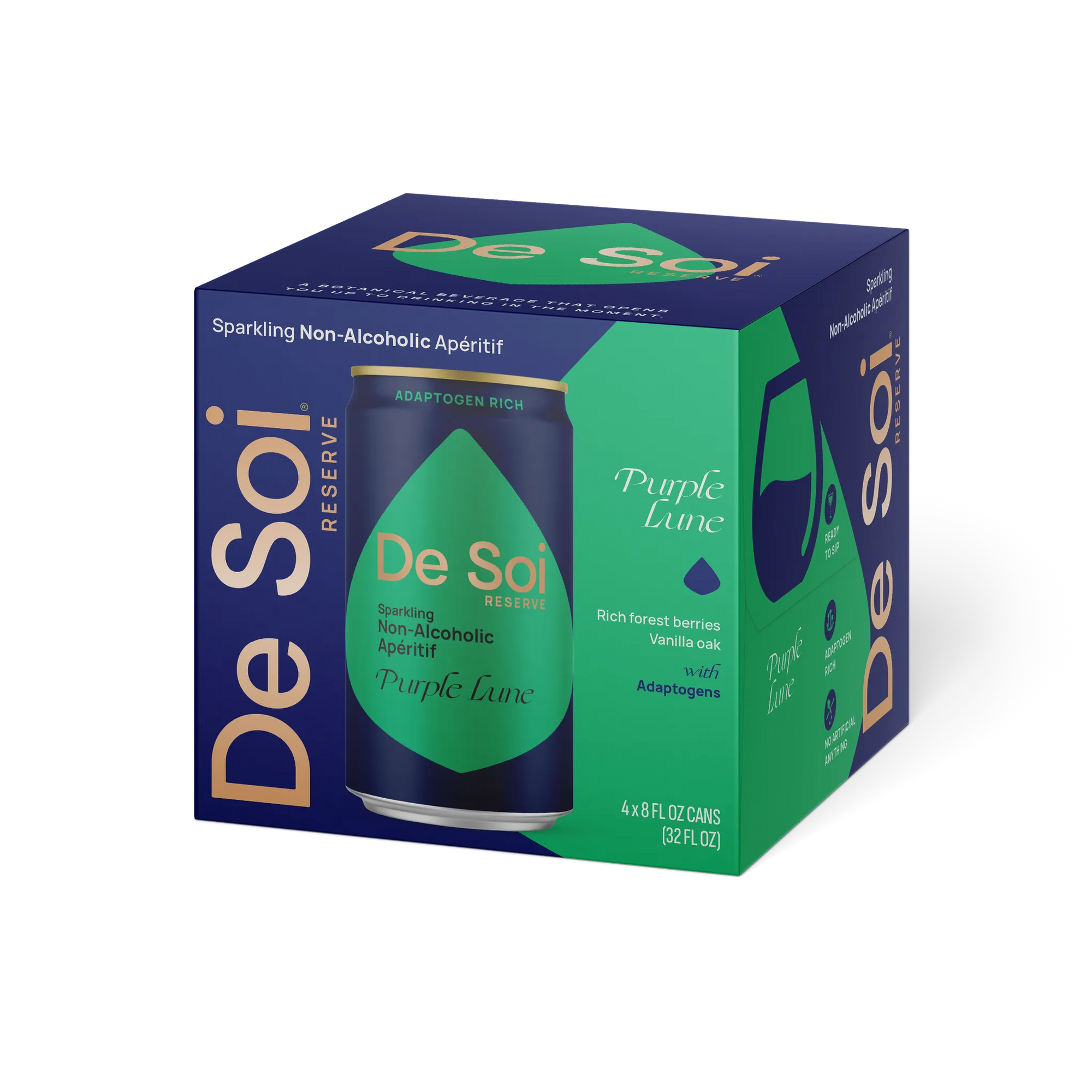 De Soi Purple Lune - 4 pack of 8 fl oz Single Serving Cans
