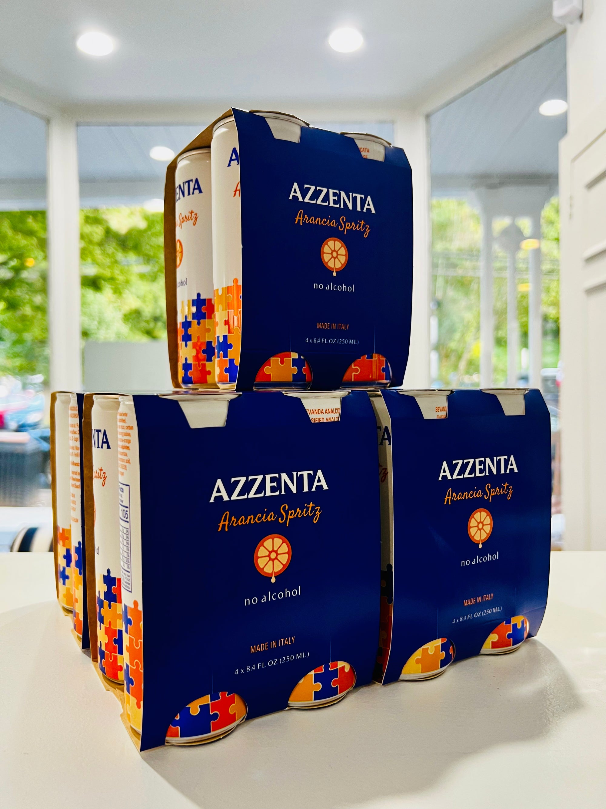 AZZENTA Arancia Spritz - 4 pack 250 mL cans