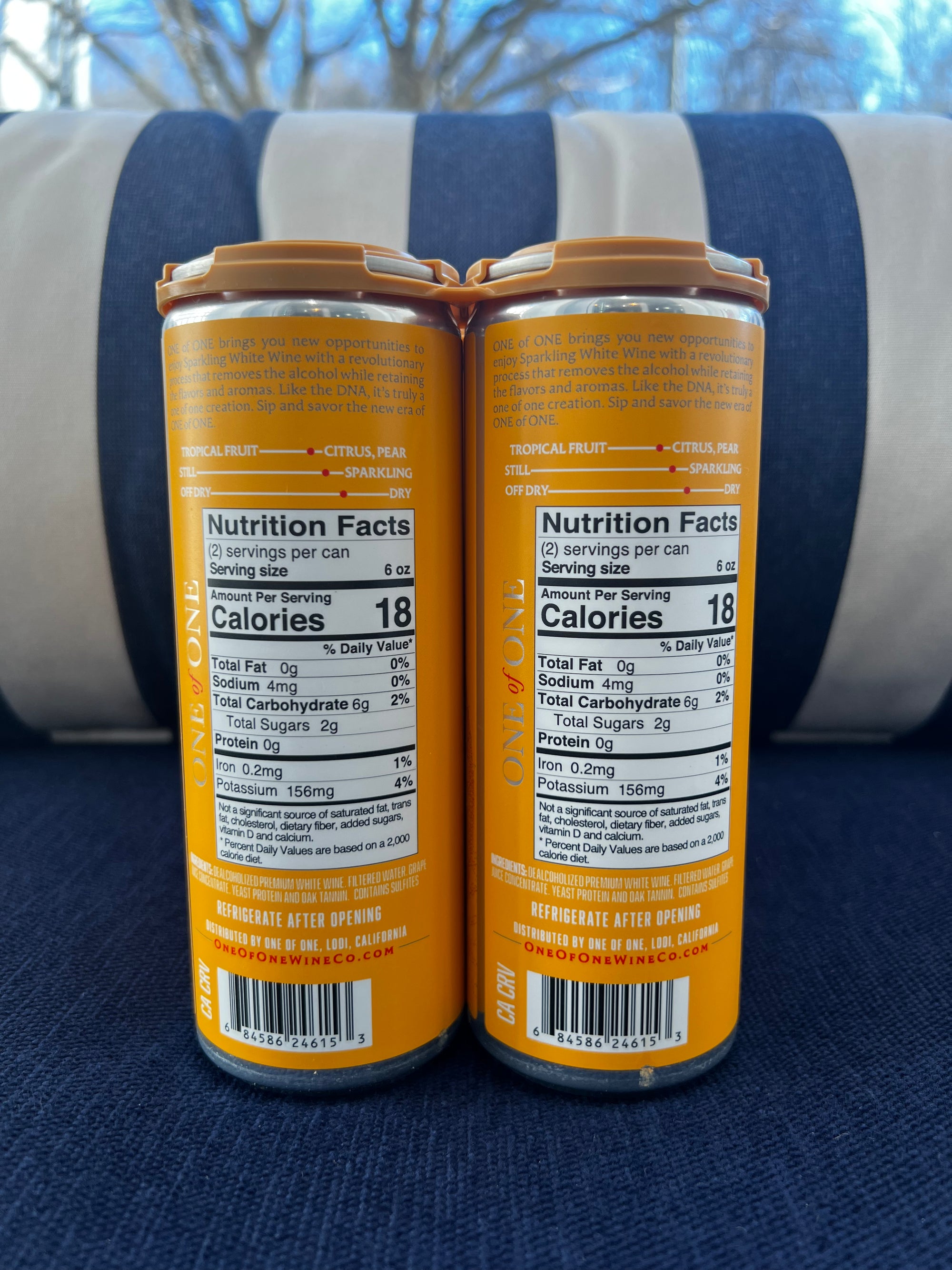 One of One Sparkling White NA Wine - California - 4 Pack