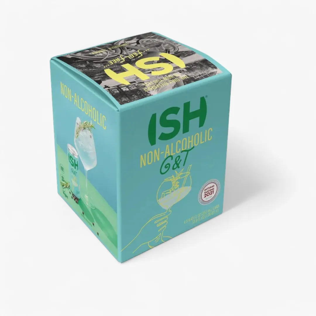 ISH Gin & Tonic Canned Cocktail - 4 pack of 8.4 fl oz. Cans