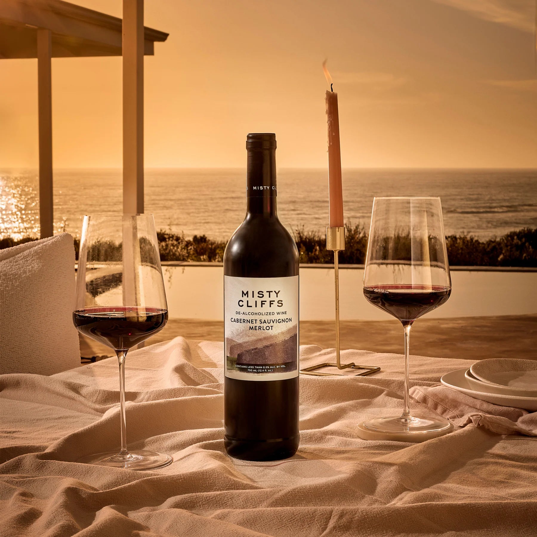 Misty Cliffs NA Sauvignon-Merlot 750mL