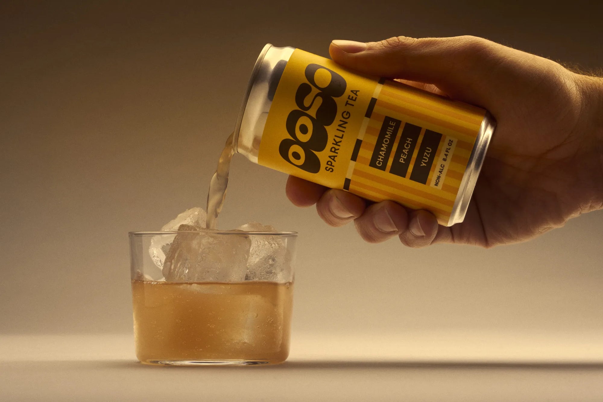 OOSO SPARKLING TEA CHAMOMILE PEACH YUZU