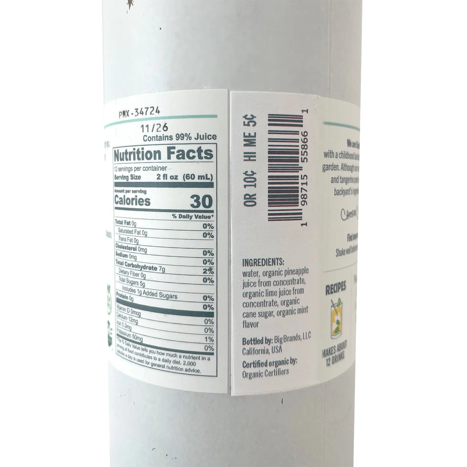 A Girl Walks Into a Bar - Organic Pineapple Mint Mojito Mix