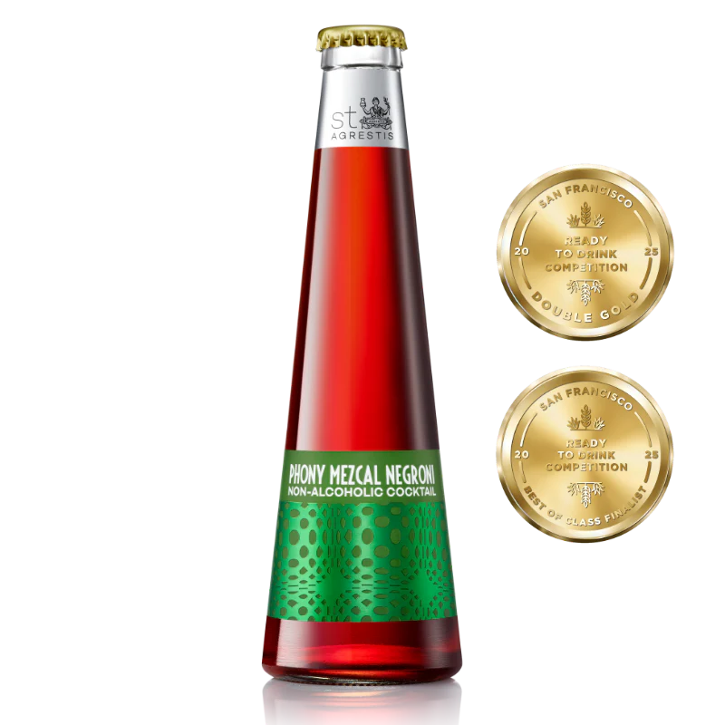 St. Agrestis Non-Alcoholic Phony MEZCAL Negroni - Double Bottle Pack