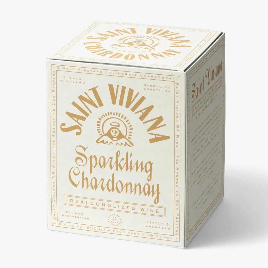 Saint Viviana Non-Alcoholic Sparkling Chardonnay - 4 pack - 8.4oz Cans