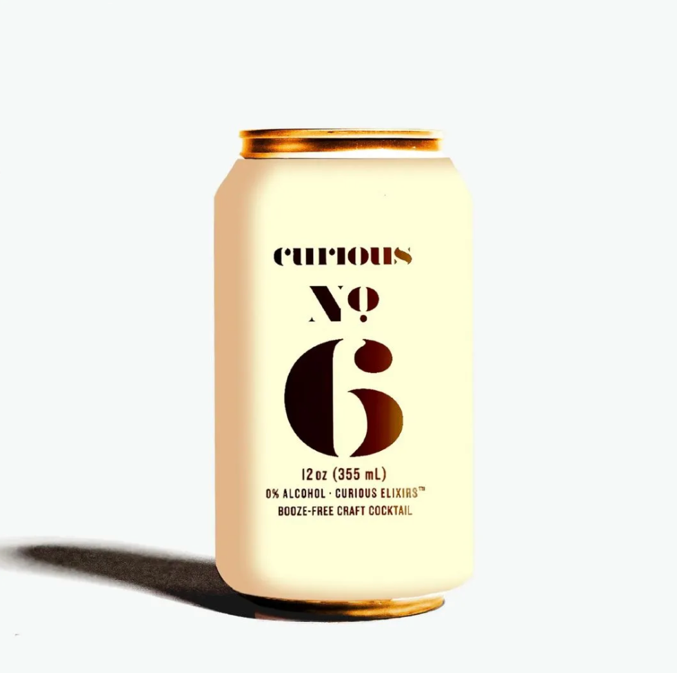 Curious Elixir No. 6 Booze-Free Cocktail - 1 Can / 355 mL / 12 oz / 2 Servings per Can