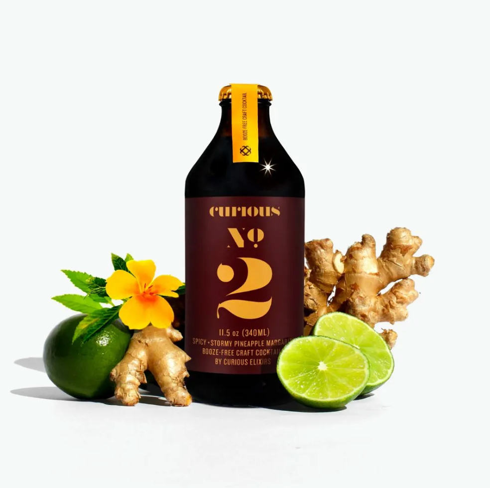 Curious Elixir No. 2 Booze-Free Cocktail - 1 bottle / 340 ml / 11.5 oz / 2.3 Servings per Bottle