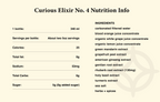 Curious Elixir No. 4 Booze-Free Cocktails - 340 ml / 11.5 oz / 2.3 Servings per Bottle
