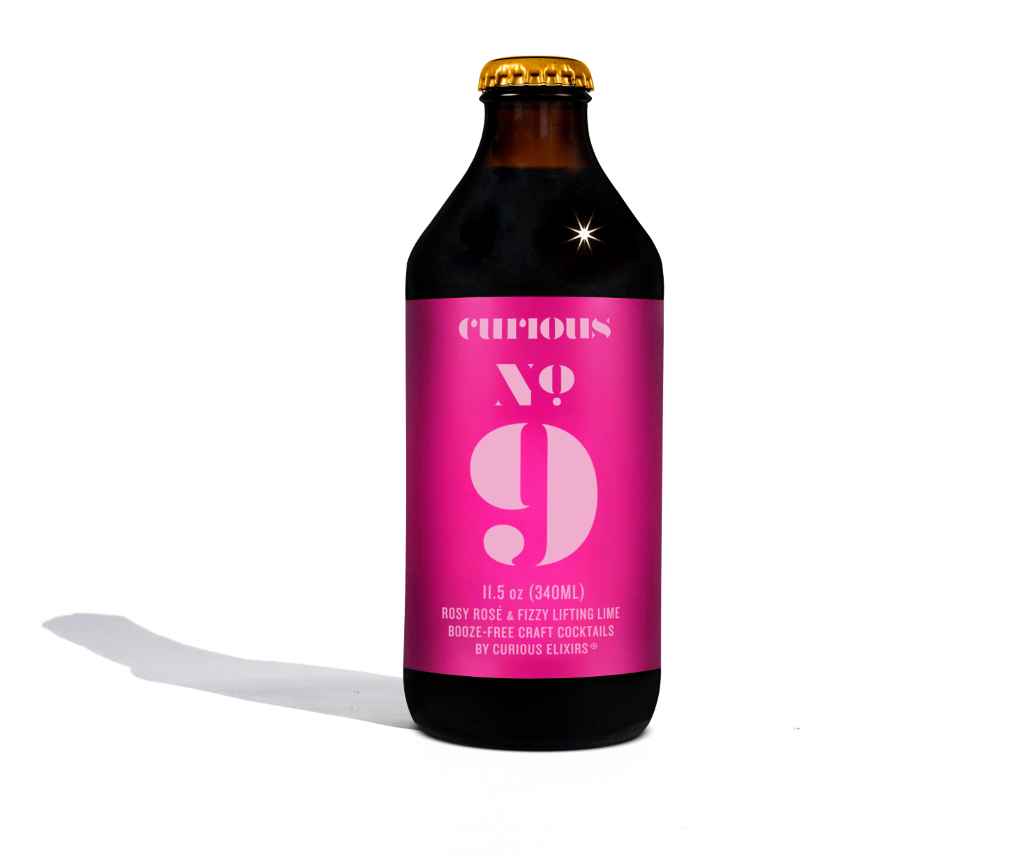 Curious Elixir No. 9 Booze-Free Cocktail - 340 mL / 11.5 oz / 2.3 Servings per Bottle