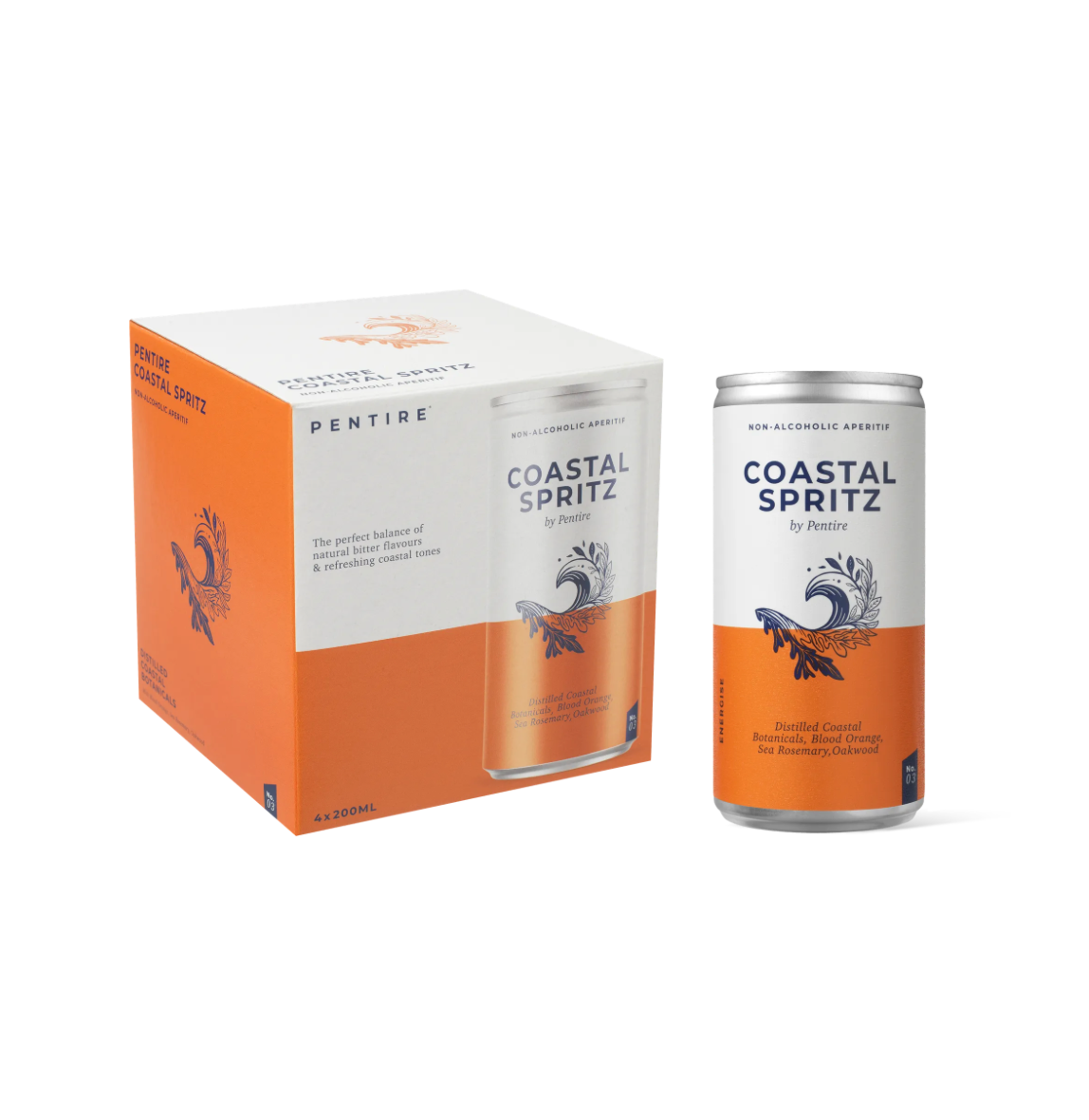 Pentire Coastal Spritz, Set of 4 -  200ml Single Serve Cans