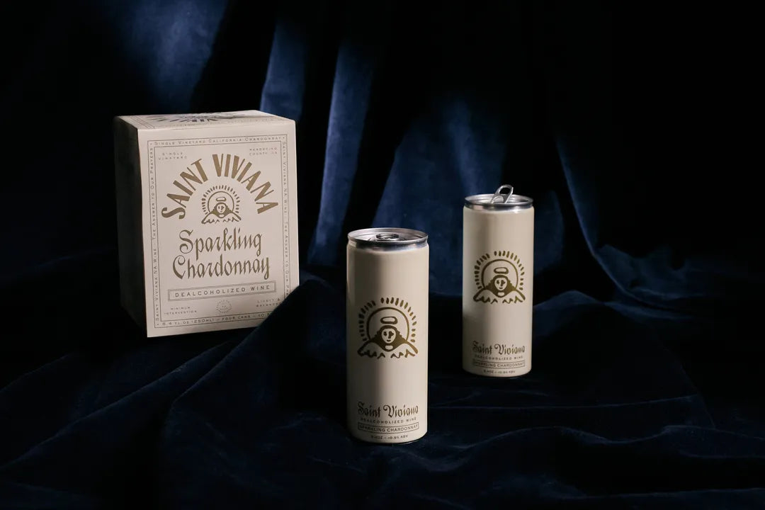 Saint Viviana Non-Alcoholic Sparkling Chardonnay - 4 pack - 8.4oz Cans