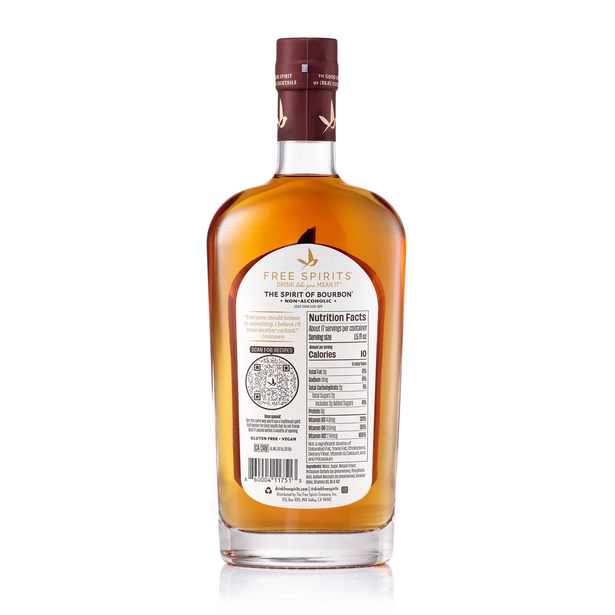 Free Spirits | The Spirit of Bourbon | Non-Alcoholic Whiskey Alternative