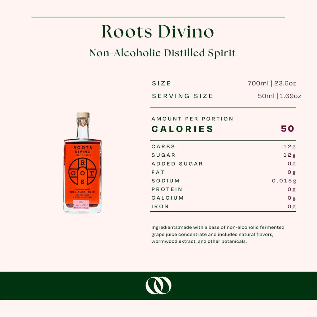 Roots Divino - Rosso Vermouth - Non Alcoholic - 700ml | 23.6oz