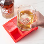 Colossal Silicone 2 inch Ice Cube Tray Gray or Red: Gray