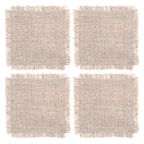 Double Stitch Coasters: Linen