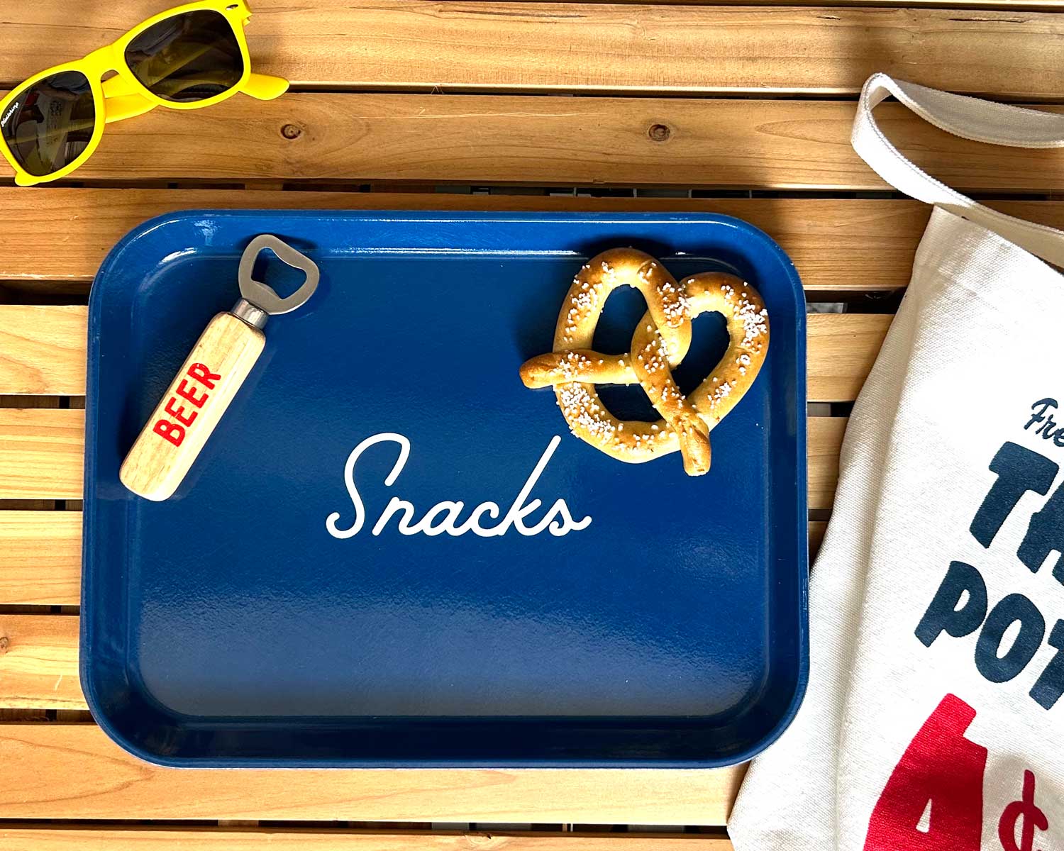 Large Tray - Snacks (Deli Blue)