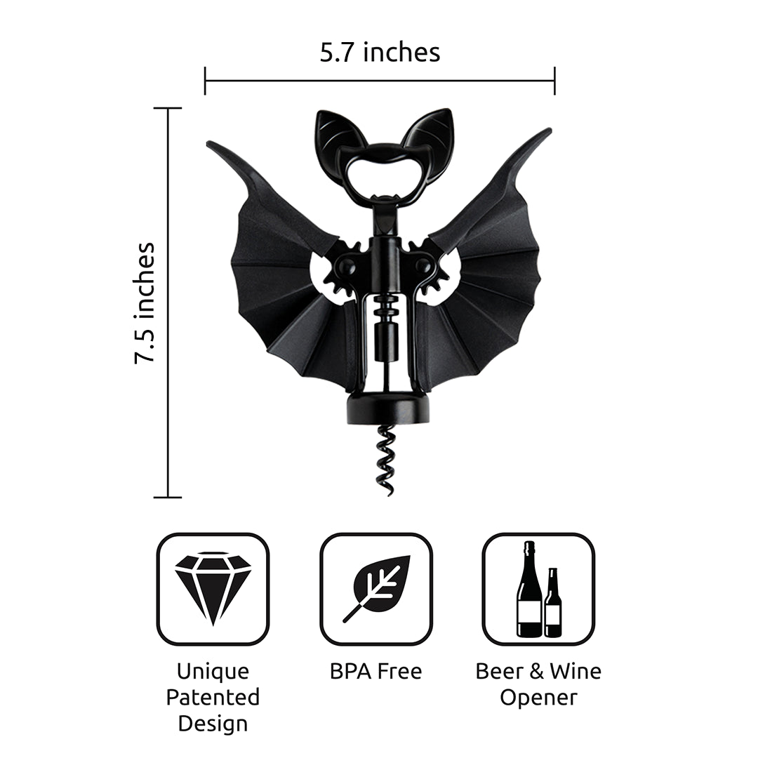 Vino Spooky Bat - Wine & Beer Opener