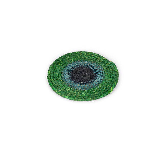 British Colour Standard Coasters Set of 4 - Beryl Green / Midnight Blue / Tropic Turquoise