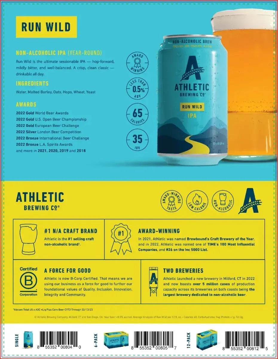 Athletic Brewing - Run Wild IPA