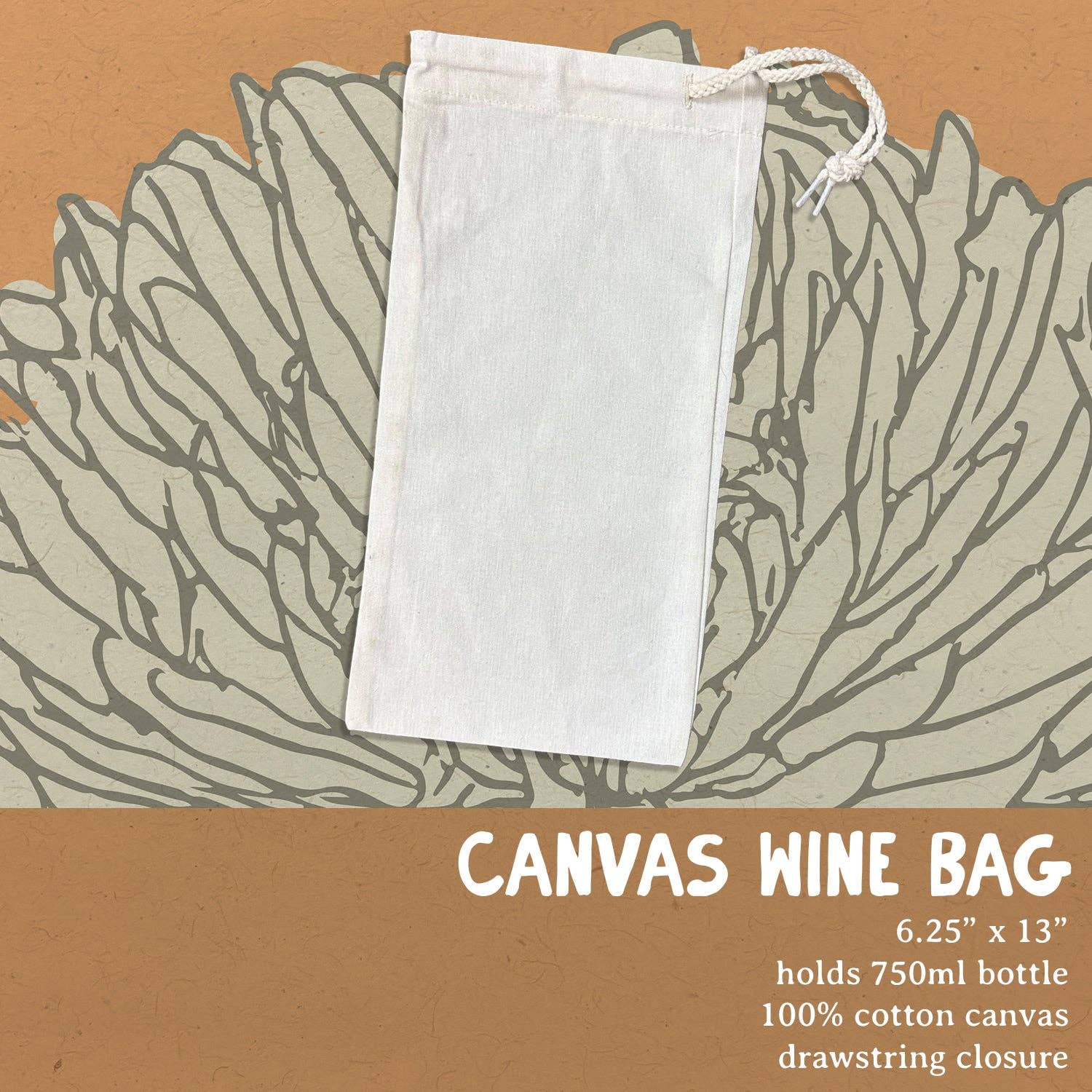 Small Batch MOXOLOGIE Canvas Wine Bag