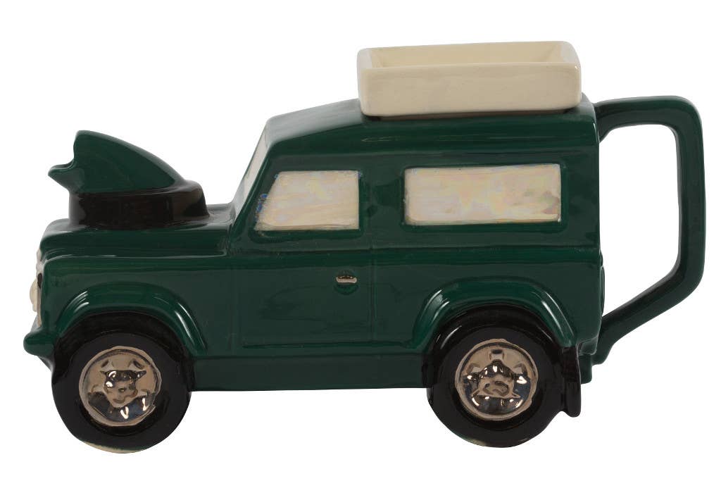 The Original Gluggle Jug Factory - Land Rover One Cup Teapot: Black