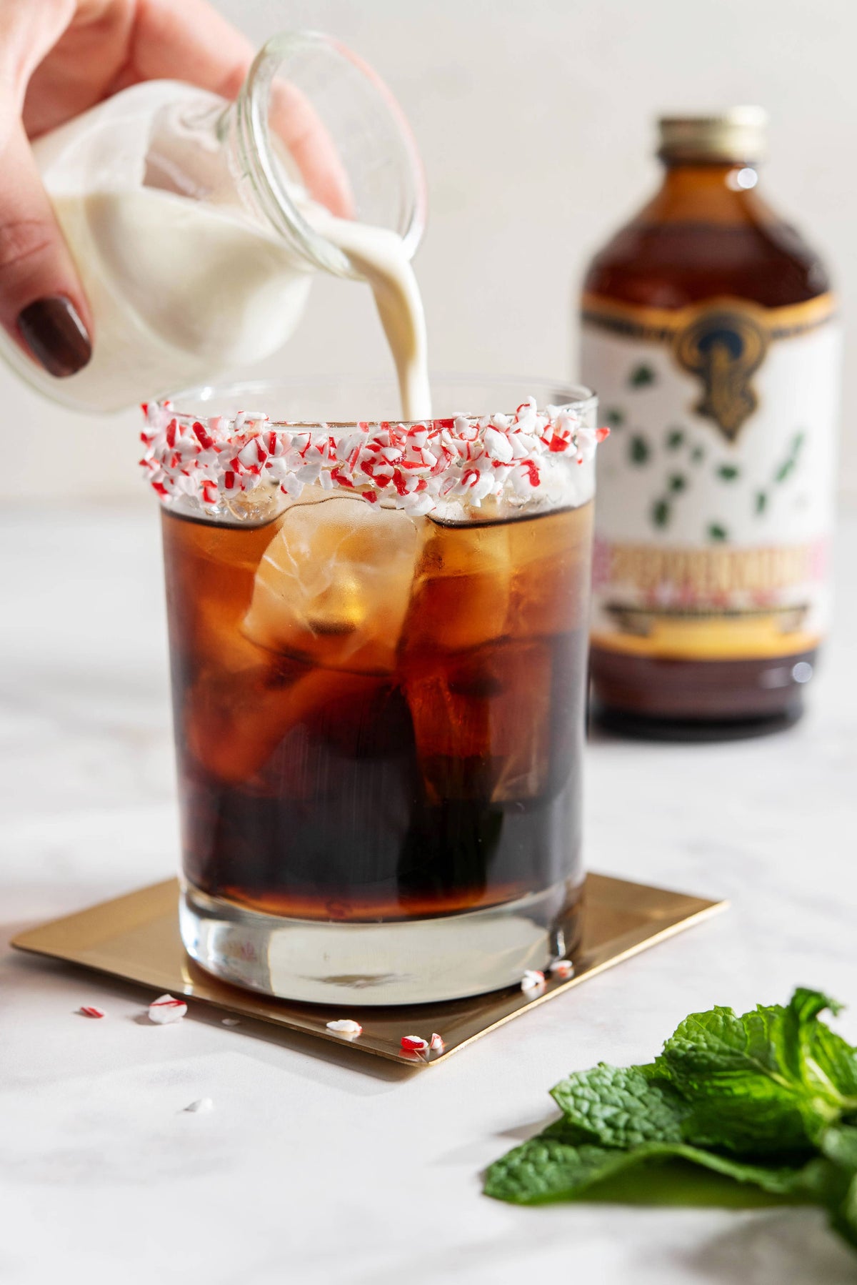 Portland Syrups - Peppermint Syrup 3.4 oz - cocktail / mocktail beverage mix