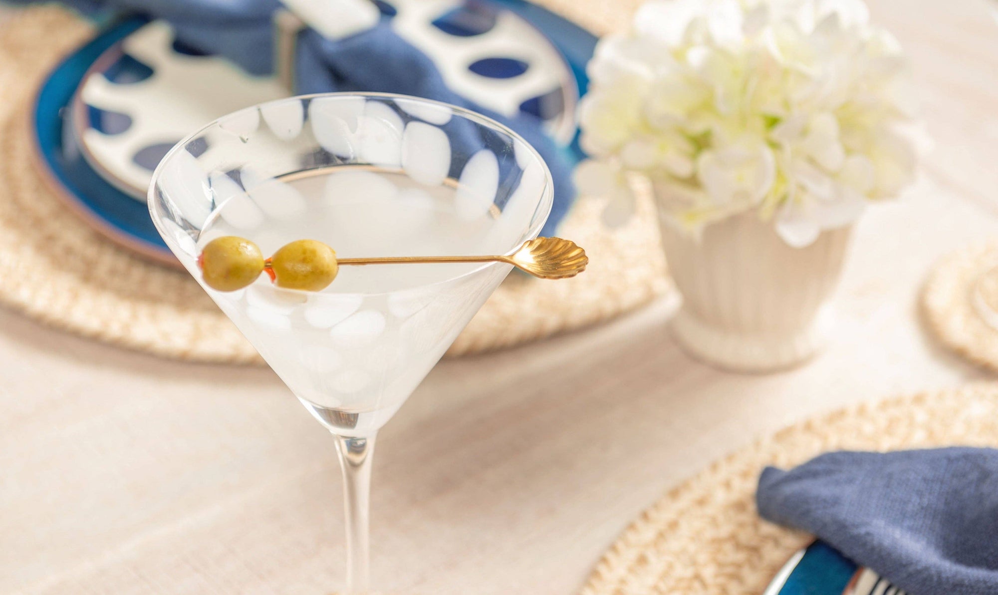 Seashell Cocktail Picks: Gold