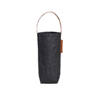 Out of the Woods® - Connoisseur Wine Tote, Reusable Vegan Leather Bag: Ebony