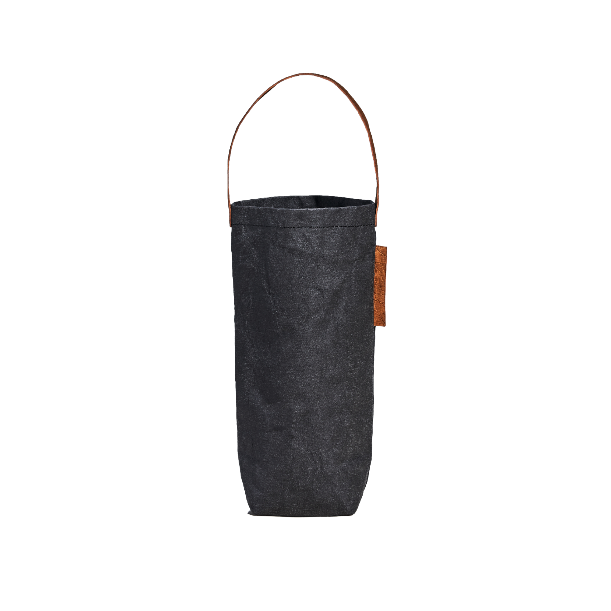 Out of the Woods® - Connoisseur Wine Tote, Reusable Vegan Leather Bag: Ebony