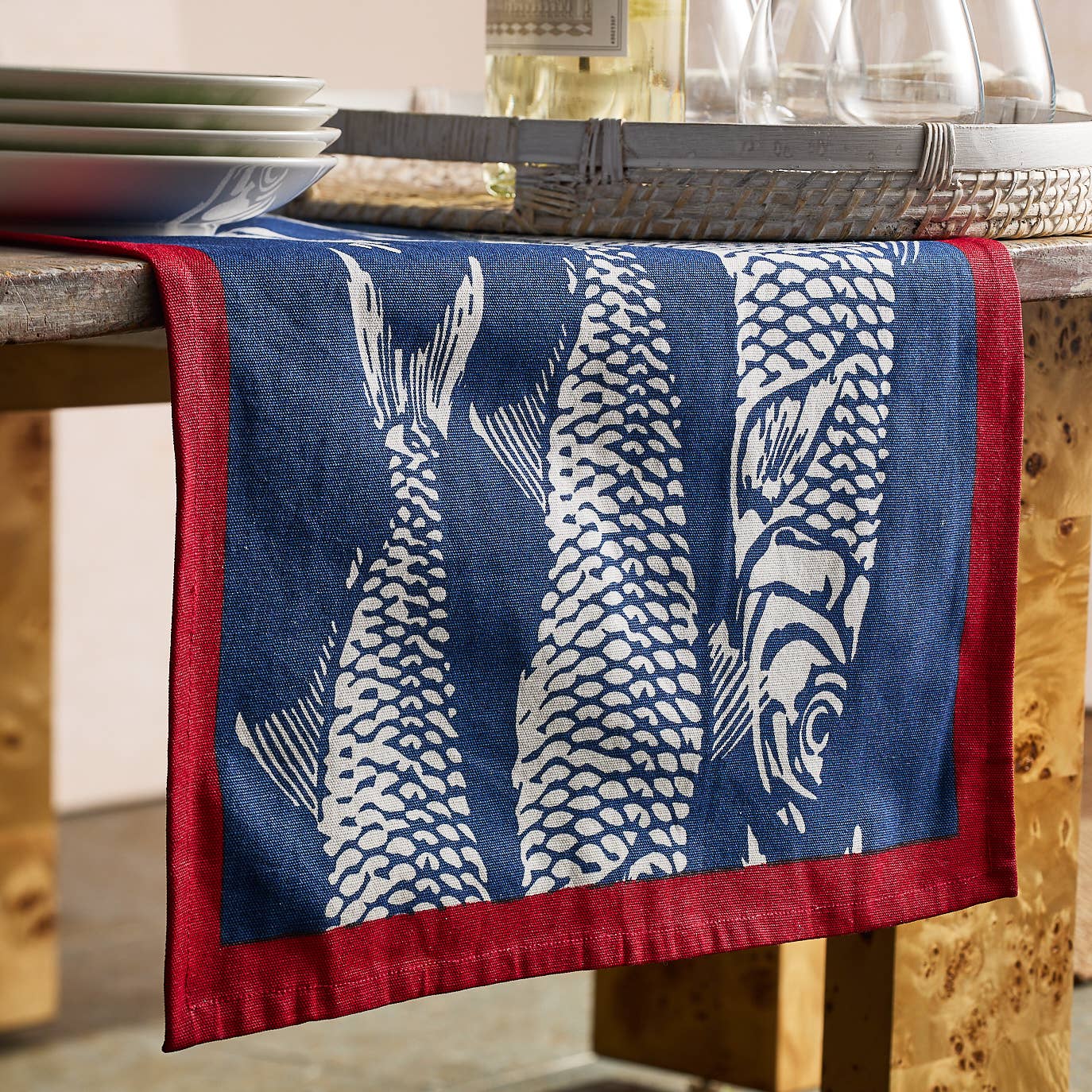 Sardines Table Runner: 16" x 108"