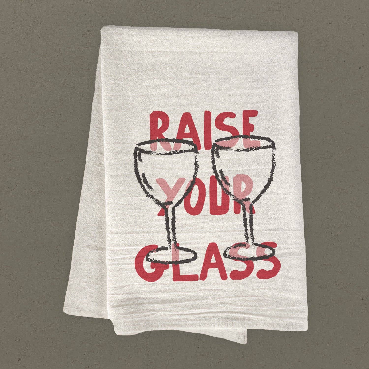Raise Your Glass - Cotton Bar Towel