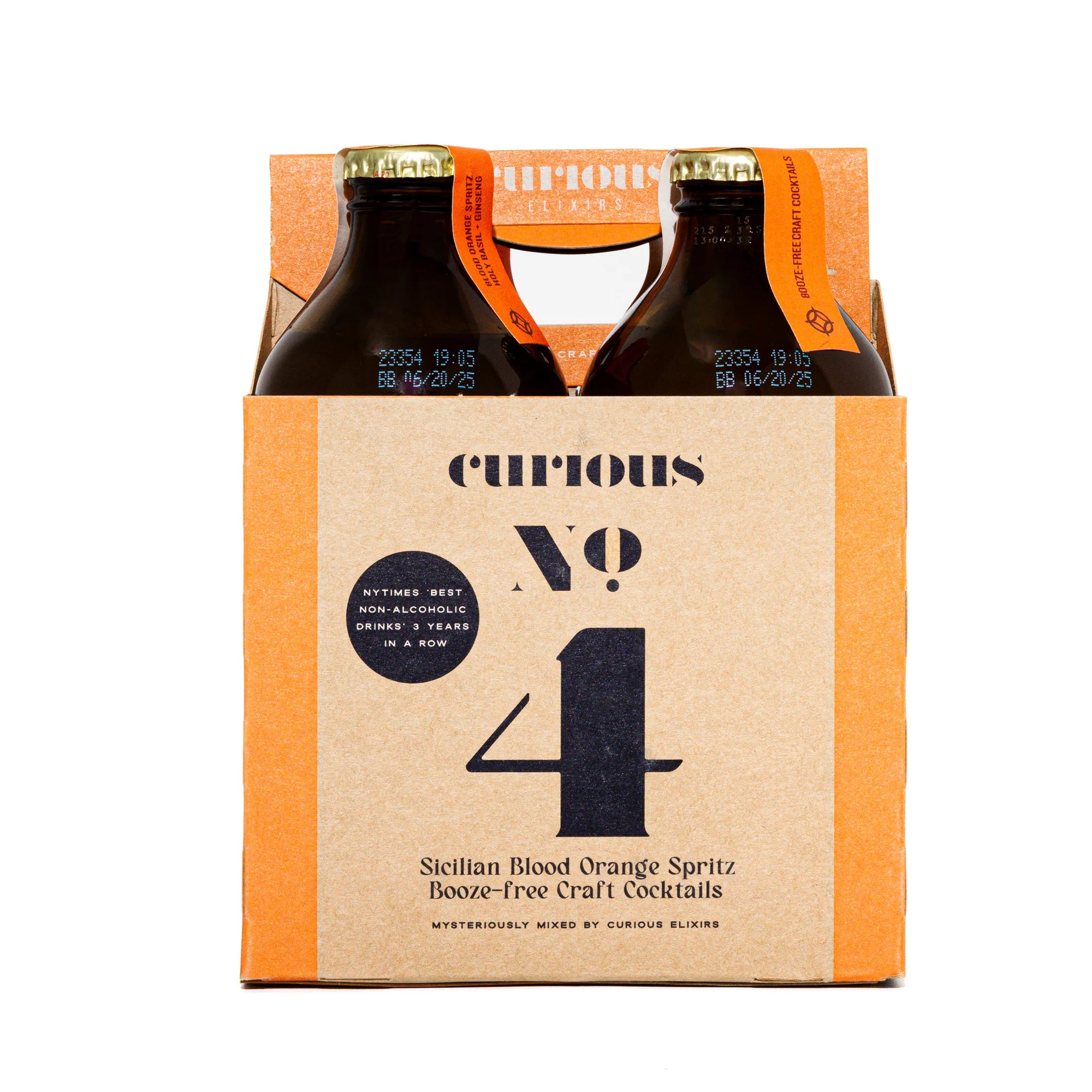 Curious Elixir No. 4 Booze-Free Cocktails - 340 ml  x 4 pack