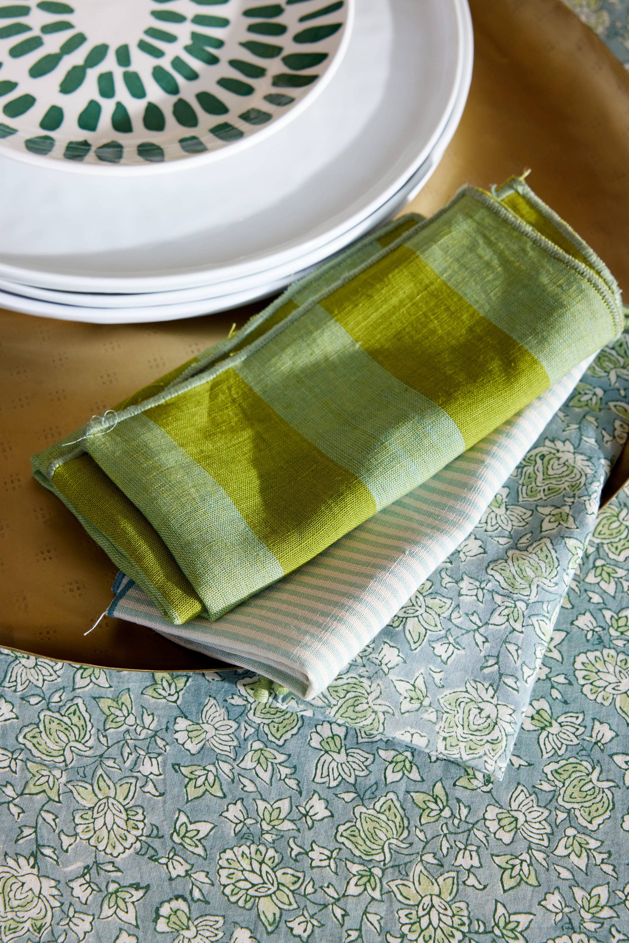 Arushi Floral Hand Printed Napkins