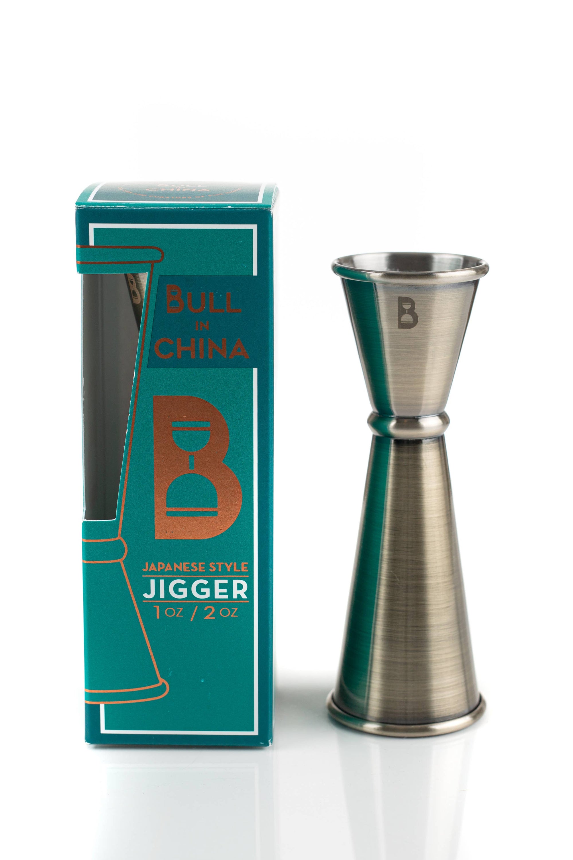 Bull in China - Japanese-Style Jiggers: Antique Brass