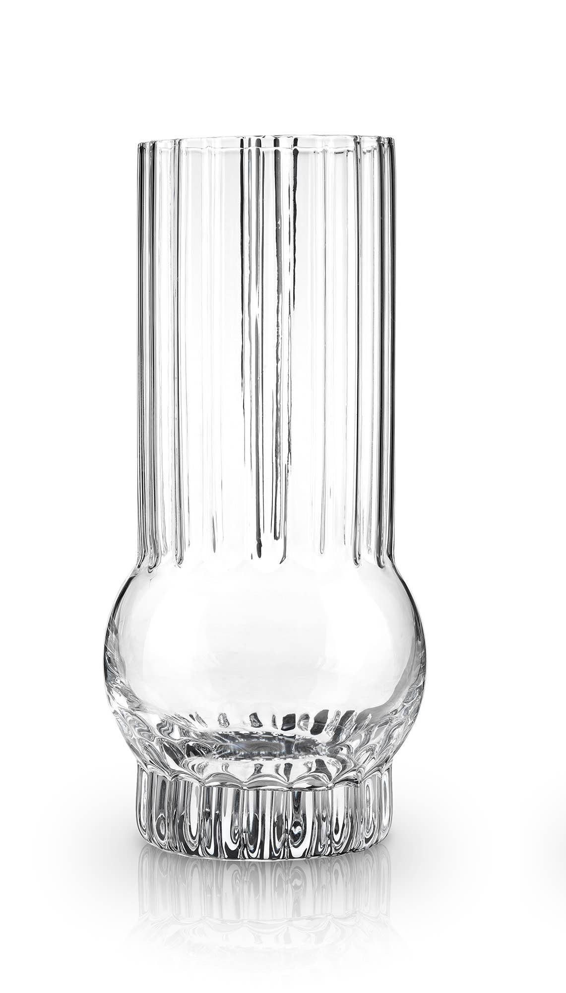 Art Deco Crystal Highball Glass - 1 glass